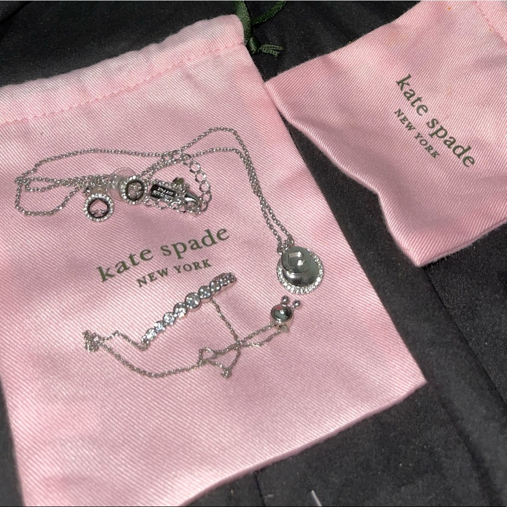 Kate spade silver spade set